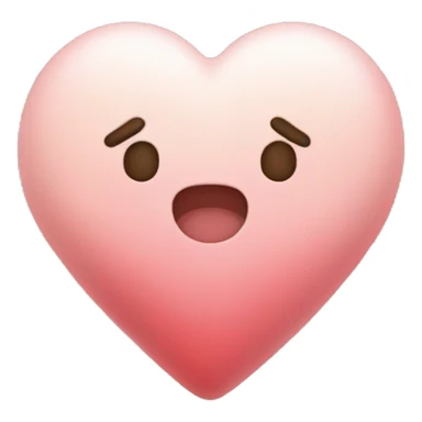 Mochi heart shape sticker