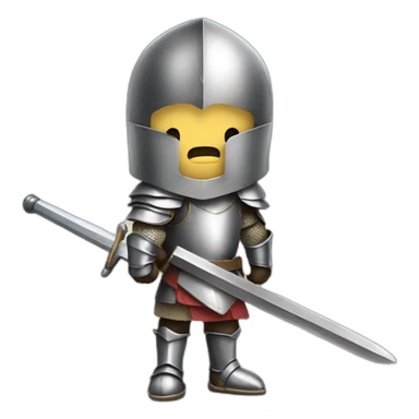 Knight with great sword sticker