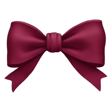 Burgundy bow  sticker