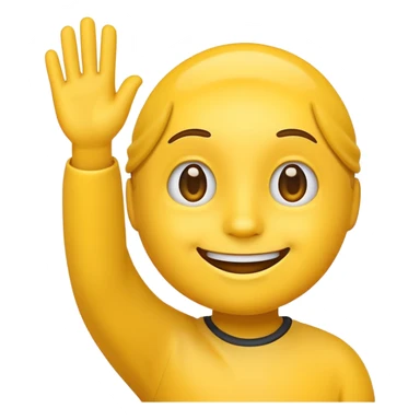 Ein Emoji als Mann der winkt sticker