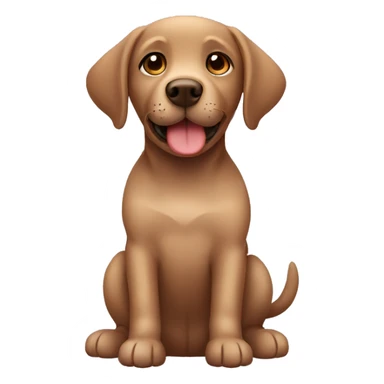 Cute brown Labrador  sticker