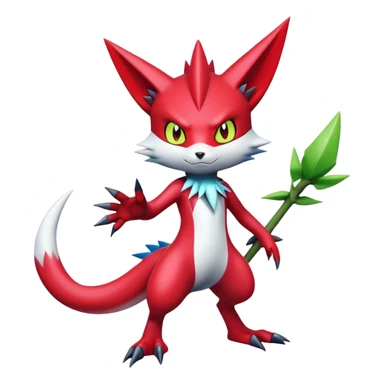 Cool Digimon-Sneasel-Scizor-Zangoose-hybrid full body sticker