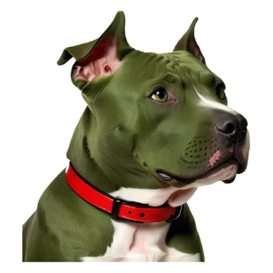 Black pitbull sticker