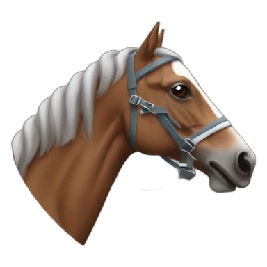 Horse as a racecar sticker
