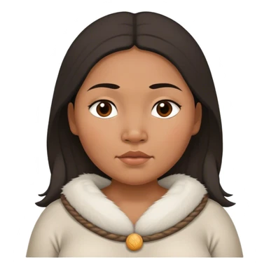 pregnant Inuit woman sticker