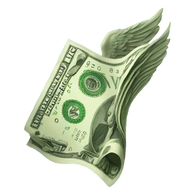 money HAS WING sticker