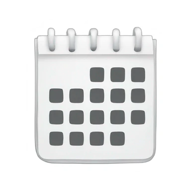 Minimalist calendar icon sticker