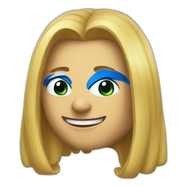 destello azul sticker