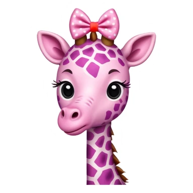 Pink giraffe + 🎀 sticker