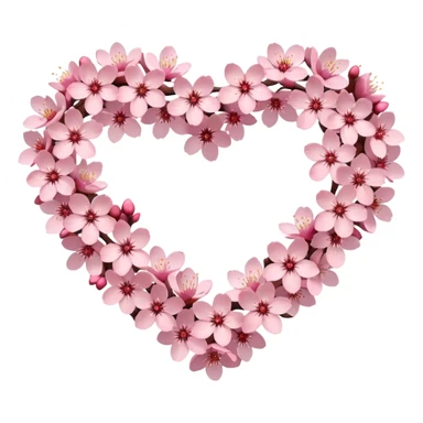 Make a heart with this emoji 🌸 sticker