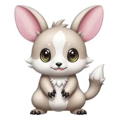 Pancham-Minccino-Petilil-Minun-Fakémon-Digimon-fusion-creature sticker