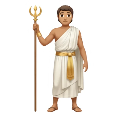 ancient greek man full length no weapons sticker