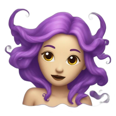 siren (evil mythical creature) swimming sticker