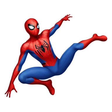 Spider-Man superhero in classic red and blue costume sticker