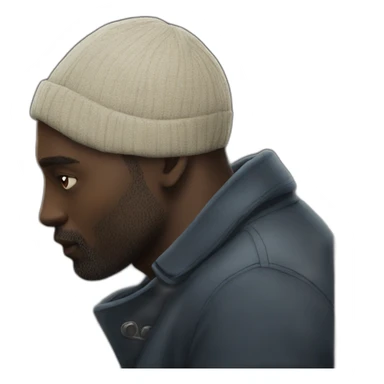 Idriss elba kissing man sticker