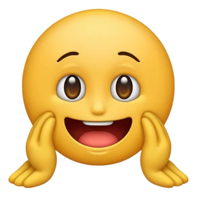 An emoji opening its asshole sticker