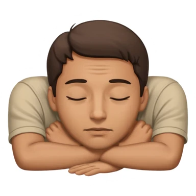 a man laying on ground straight eyes closed sticker