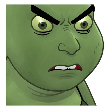Weman angry sticker