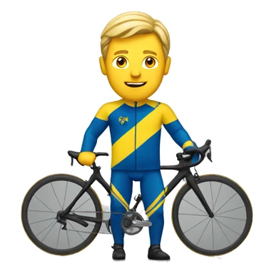 Swedish cycling guy sticker