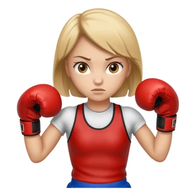 Girl who loves boxing sticker