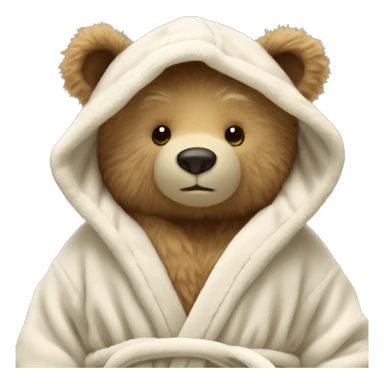 Jellycat Bartholomew bathrobe Bear sticker
