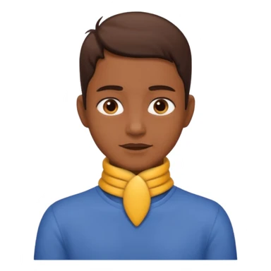 Person with hands on neck sticker