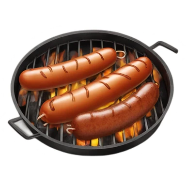 Merguez and salsicha on barbecue sticker