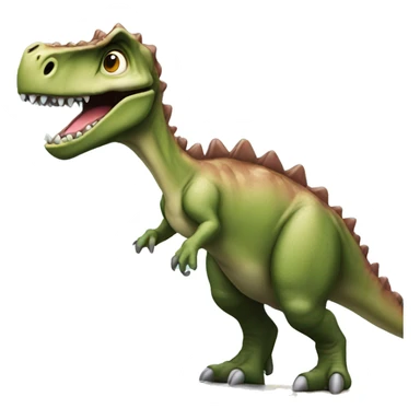 dino on laptop  sticker