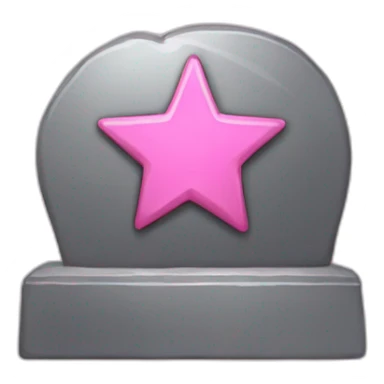 iron with a pink star sticker