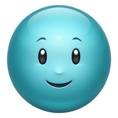 aqua color sphere sticker