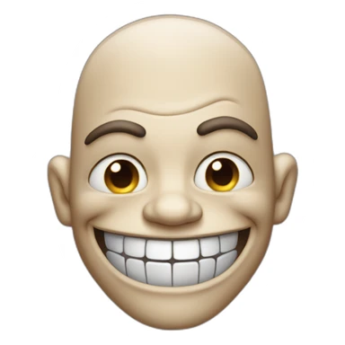 trollface squinting meme sticker