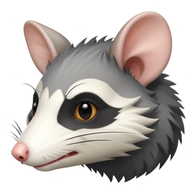 opossum side view sticker