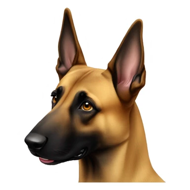 belgian malinois with sungalasses sticker