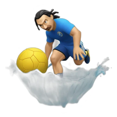 Water gets zlatan’d sticker