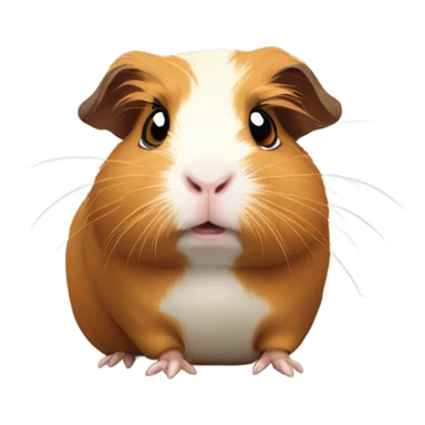 Guinea pig staring confused sticker