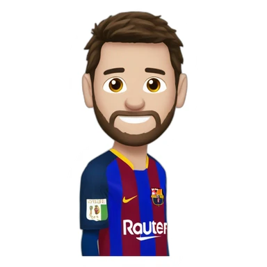 Messi faisant un siuuuu sticker