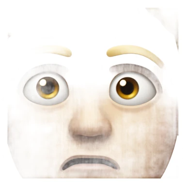 Scared shaking face sticker