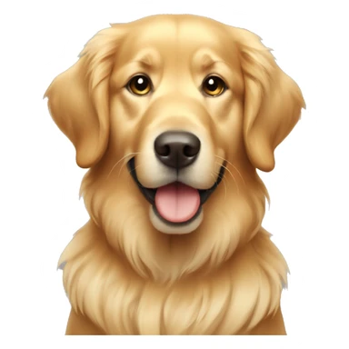 A very cute golden retriever sticker
