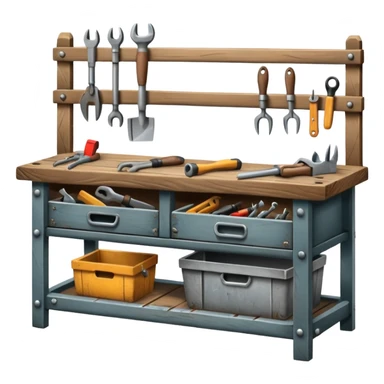 Wooden Tool Bench sticker