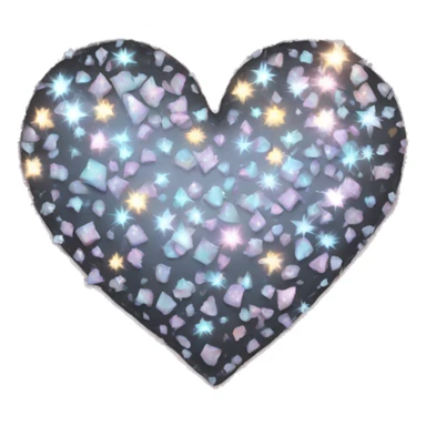 Sparkly heart  sticker