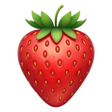 A strawberry sticker