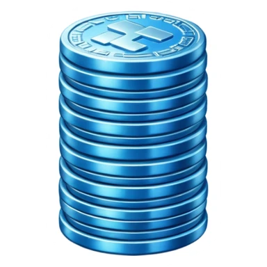 blue coins credit pack sticker