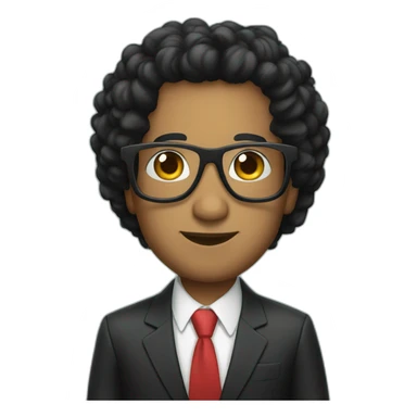 Tax increase glasses president Black hair sticker