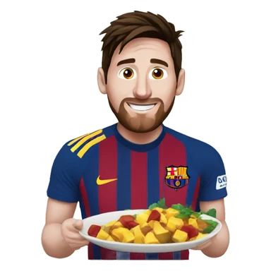 messi cocinando sticker