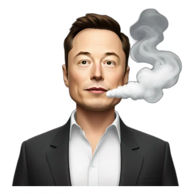 elon musk smoke cbd sticker