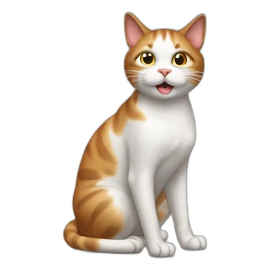 farting cat sticker
