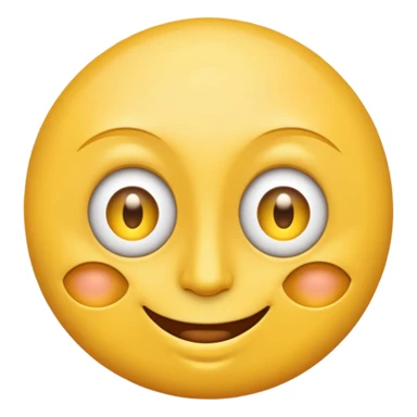 Emoji face with a third eye in it's forehead sticker