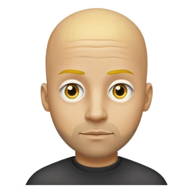 Omar Simpson character with bald yellow head, round eyes, and stubble beard sticker
