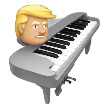 Trump as a piano sticker