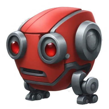 bot with red siron sticker